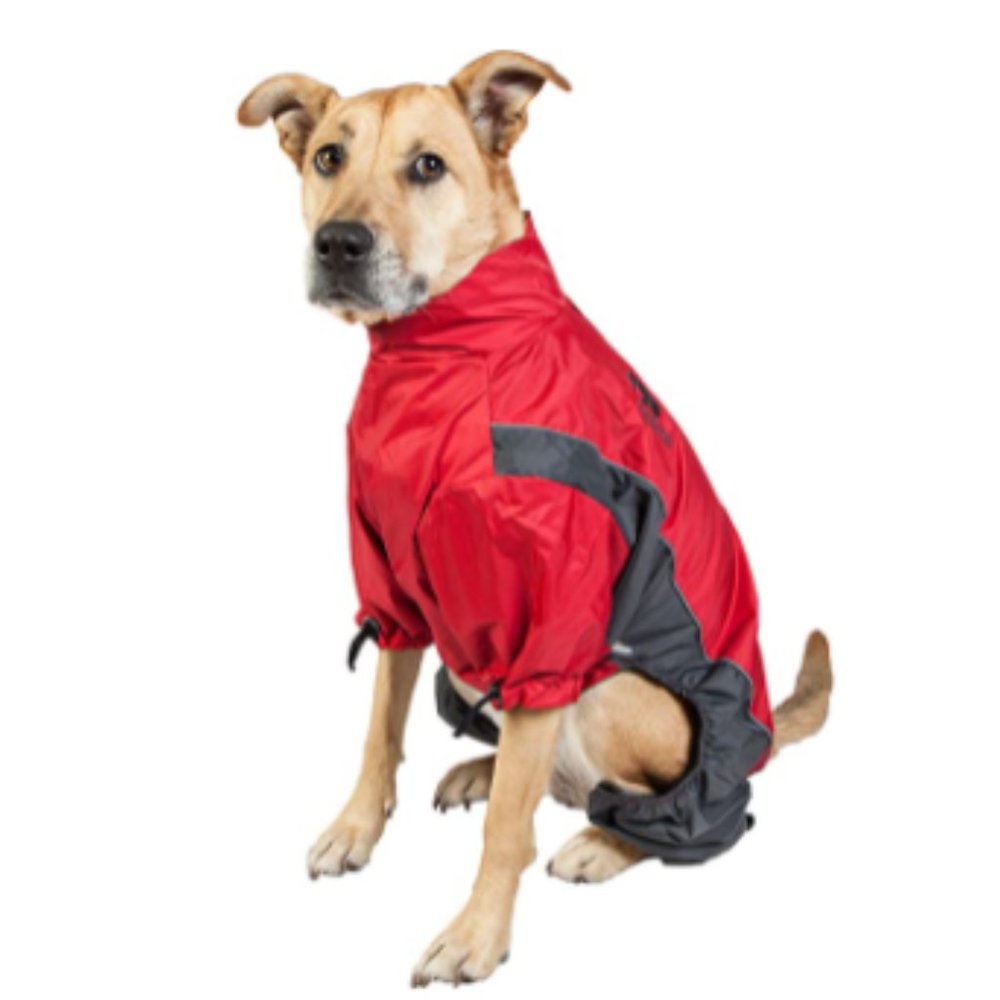 TOUCHDOG Sz Large red waterproof rain jacket for dogs New with tags
